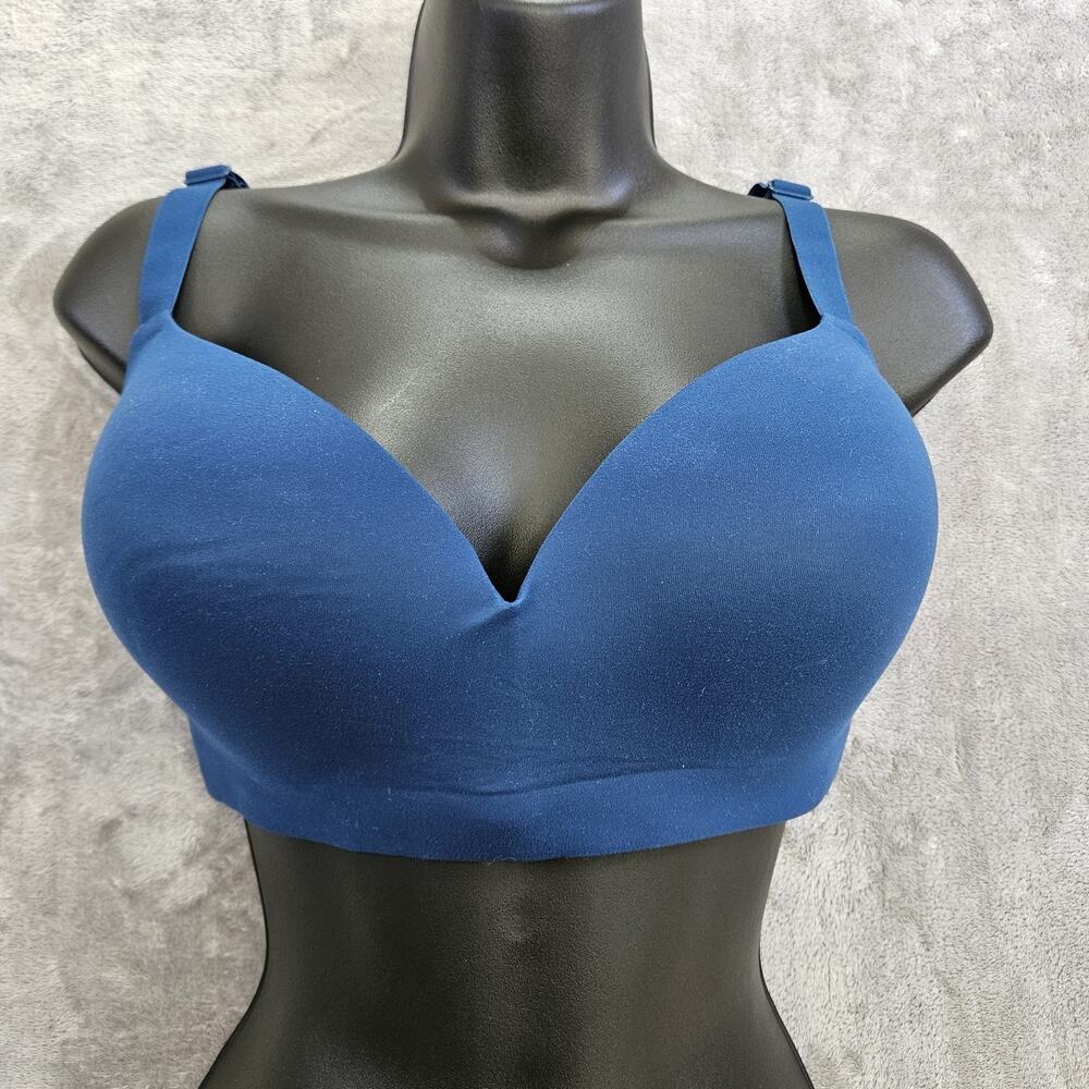 Soma Enbliss Wireless Bra 40DD Blue Padded T-Shirt Comfort Smooth Cups